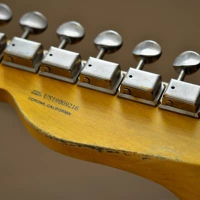 Fender Telecaster American Performer Relic 2019 Lavander Purple Sparkle Duncan Tele Stack image 19