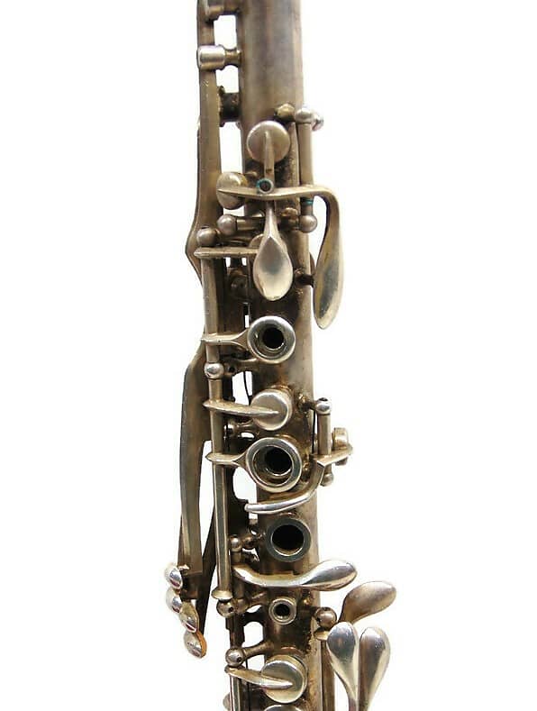 メタルクラリネット　Cavalier Elkhart Elkhart Cavalier metal clarinet, USA, Silver-finish, Good
