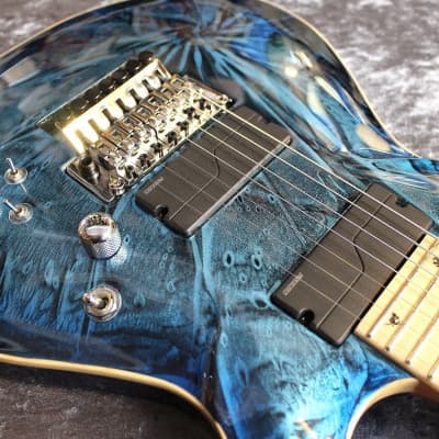 G-Life Guitars G-Phoenix Custom Ⅶ Stardust Blue Moon [7 string][Made in Japan][IKE011] image 7