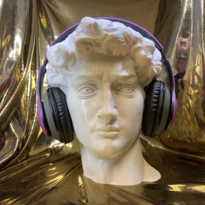 Michelangelo's David Headphone Stand! Headset Artwork Holder Rack like Sistine Chapel, Pietà, Mosè image 6