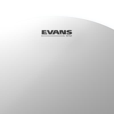 Evans G12 Coated White Tom Drum Head, 10 Inch image 2