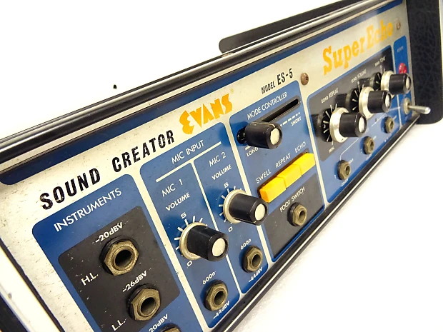 EVANS Super Echo ES-5 Vintage Analog Tape Delay Effect Unit RARE