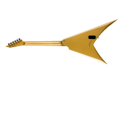 USED ESP LTD - KH-V  Kirk Hammett Signature - V Electric Guitar - Metallic Gold - w/ Hardshell Case image 7