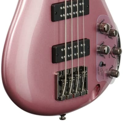 Ibanez SR300E Electric Bass, Pink Gold Metallic image 8