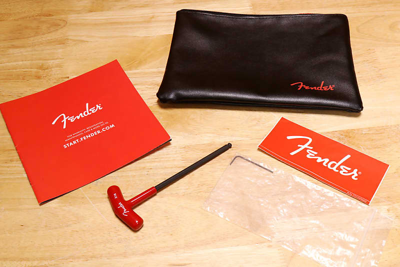 Fender Black Accessory Bag Pouch Case Candy Stratocaster Fender Black Accessory Bag Pouch Case Candy Stratocaster