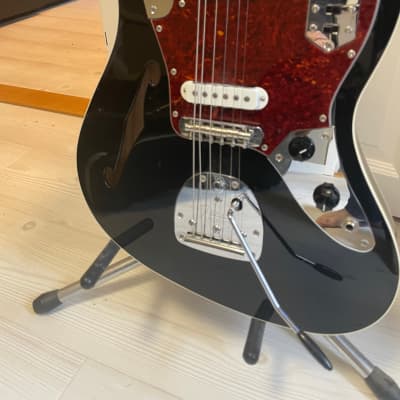 Fender Jaguar Special Edition Thinline Black Semi Hollow Body Electric Guitar –Fender 50th Anniversary- MIJ 2012 - lacquer image 2