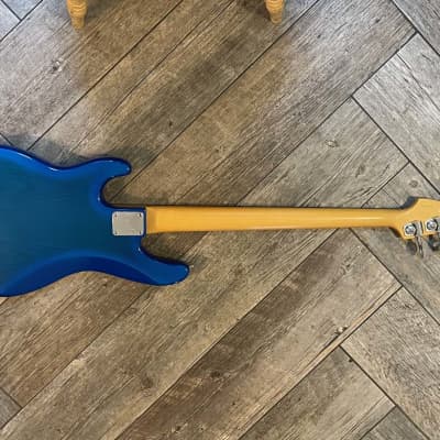 Fender 50th P-Bass Deluxe 4 string Bass - Maple Neck 1995 Trans Blue image 2