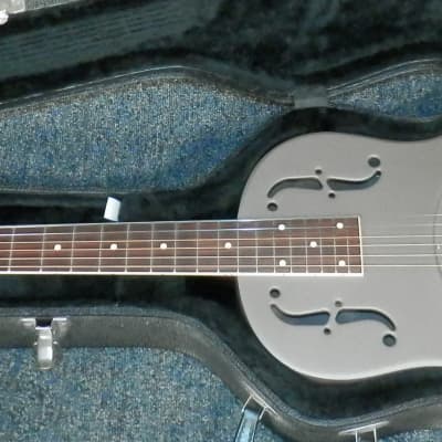 National Delphi Resonator Acoustic Guitar with case used Taupe Finish image 2