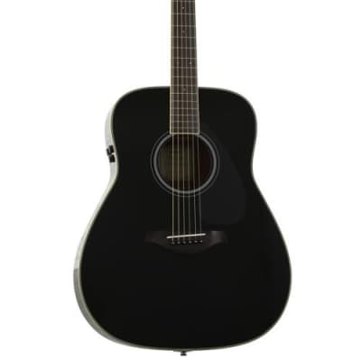 Yamaha DW-8 Dreadnought Acoustic Guitar Black | Reverb