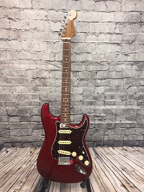 Custom made Stratocaster Style Guitar with a Candy Apple Red Finish image 1