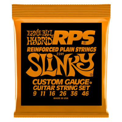 Ernie Ball Hybrid Slinky RPS Nickel Wound Electric Guitar Strings, 9-46 Gauge for sale