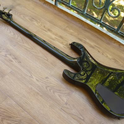 Grover Jackson Soloist Bass Custom MIJ 1994 Metallic Black | Reverb
