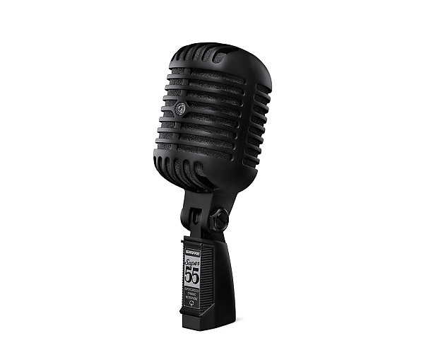 Shure Limited Edition Super 55-BLK Pitch Black Deluxe "Elvis" Mic 2017 image 1