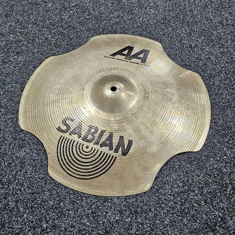 Sabian 16" AA Sound Control Effects Cymbal Still Cracked Reverb UK