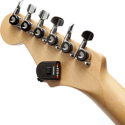 D'Addario Accessories Guitar Tuner - Micro Headstock Tuner - Tuner for Acoustic Guitar, Electric Guitar, Bass Guitar, Mandolin, Banjo, Ukelele - Compact & Discrete - Clip On - 1 Pack 2022 image 5