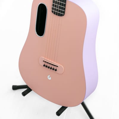 2022 Blue Lava Touch in Coral Pink Acoustic Guitar. image 5