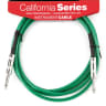 Fender® California Instrument Cable, 10', Surf Green