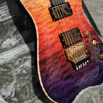 ESP Horizon CTM FR See Thru Pink Purple Gradation Finish High-End Guitar image 24