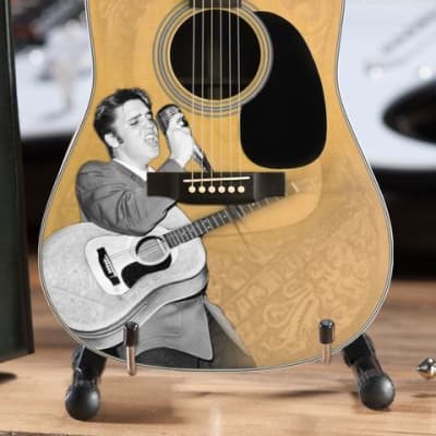 AXE HEAVEN Elvis Presley '55 Tribute Acoustic Guitar Miniature Display Gift image 7