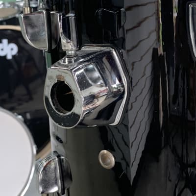 Ludwig Accent CS Combo 12x8 Jet Black Rack Tom Drum with Mounting Bracket and Chrome Hardware image 6
