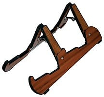 Cooperstand Pro-Tandem Double Guitar Stand - African Sapele image 1