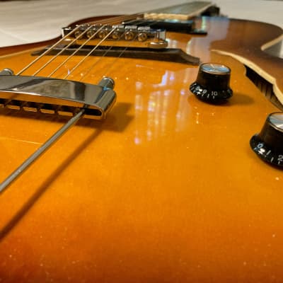VV:  Near MINT Grote  P-90 (125 thinline) true hollowbody electric guitar MAJOR UPGRADES, deal--READ image 12