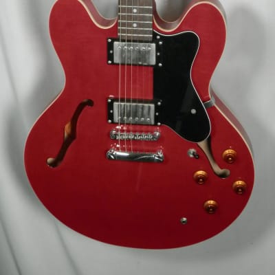 Epiphone Dot ES-335 Red Semi-hollow Electric Guitar with case used Upgraded Gibson '57 Classic Pickups image 2