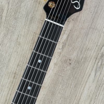 Suhr Classic JM HH Electric Guitar Ebony Fretboard Mahogany Neck Trans Burgundy image 7