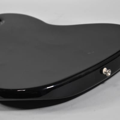 Circa 1991 Fender MIJ Fujigen Factory Jazz Bass Black Finish Left-Handed Electric Bass image 7