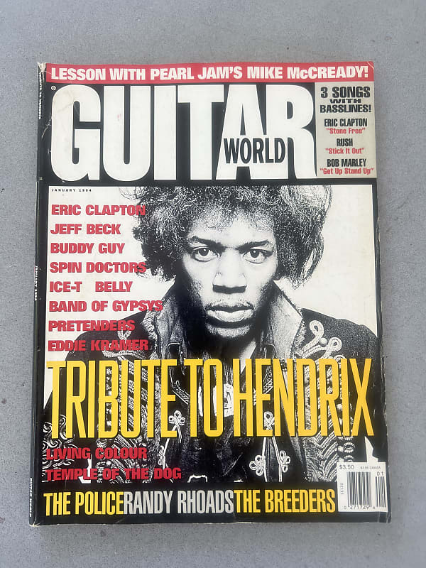 Guitar World Hendrix Randy Rhoads Jeff Beck 1994 - Black | Reverb