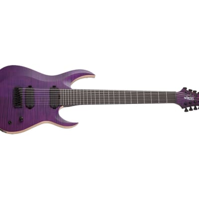 Schecter John Browne Tao-8 8-String Signature Guitar - Satin Trans Purple image 7