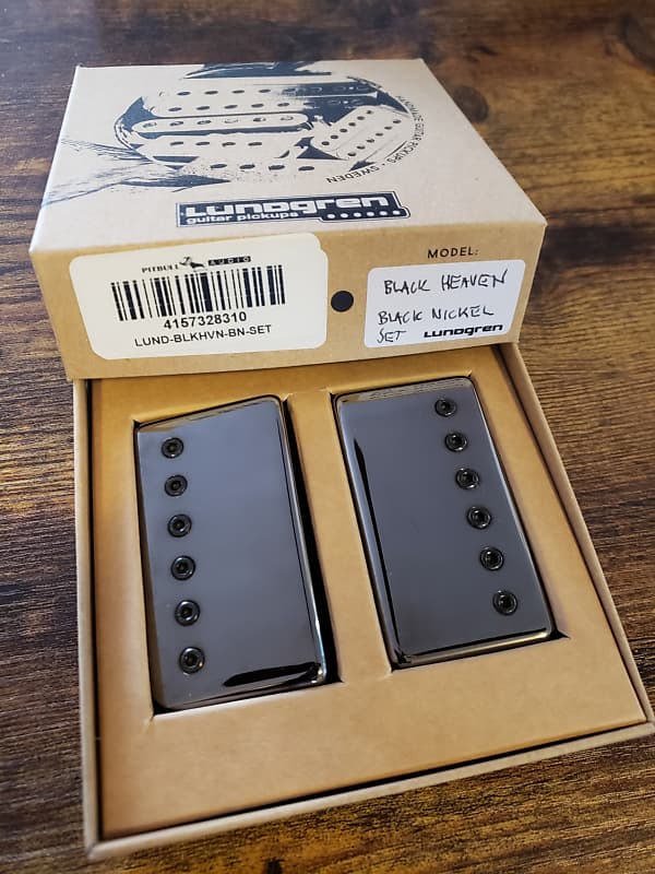 Lundgren Black Heaven Guitar Pickup Set, Big Alnico Bridge