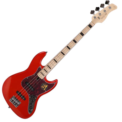 Sire Marcus Miller V7 Vintage 4 String Ash 2nd Generation Active Jazz Bass Bright Metallic Red BMR for sale