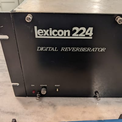 Lexicon 224X Digital Reverberator with LARC 1980s - Black with Blue Remote image 2