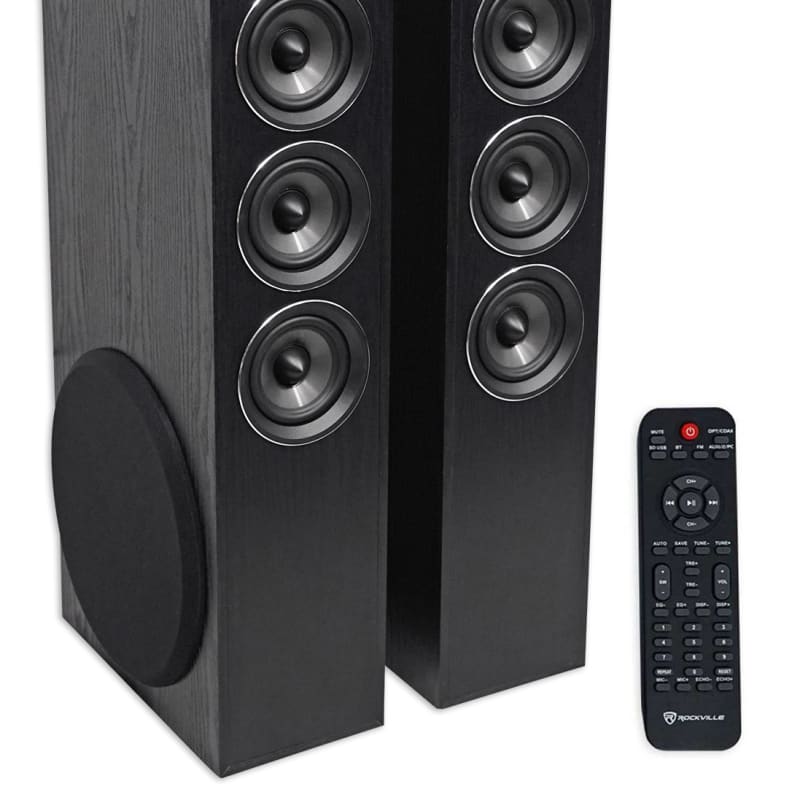 Bluetooth Rockville TM150C Cherry Powered Home Theater Tower