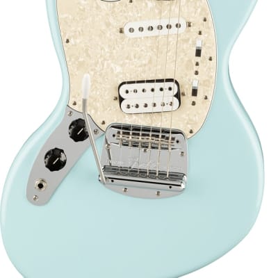Fender Kurt Cobain Jag-Stang Electric Guitar. Left-Hand, Rosewood Fingerboard, Sonic Blue image 4