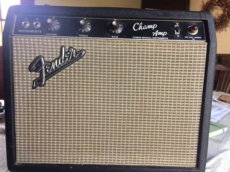 Fender Champ Amp 1966 Blackface image 1