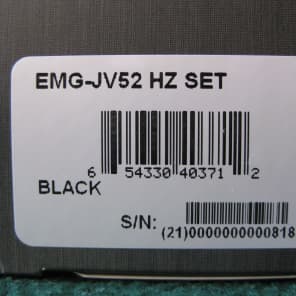 EMG JV52HZ/SET-B Vintage Passive J Bass Set