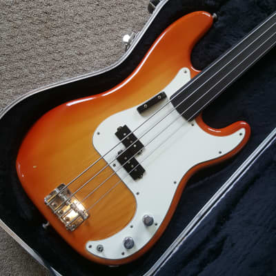 Fender Precision Bass Fretless Conversion 1973 Sienna Sunburst image 1