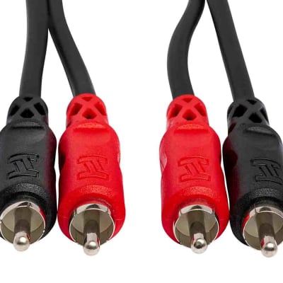 Hosa CRA-201 Stereo Interconnect Cable, Dual RCA to Same - 1 Meter image 3