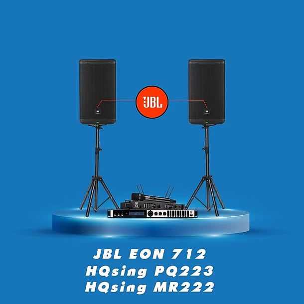 Home Karaoke SET Ft JBL speakers audio processor wireless Reverb