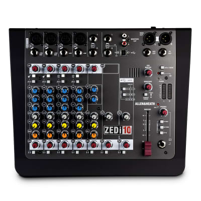 Allen & Heath AH-ZEDi10 4 Mic/Line 2 with Active DI, 2 Stereo Inputs, 4 channel 24/96kHz USB interface, 3-band EQ, 2 aux sends, DAW Software Included image 4