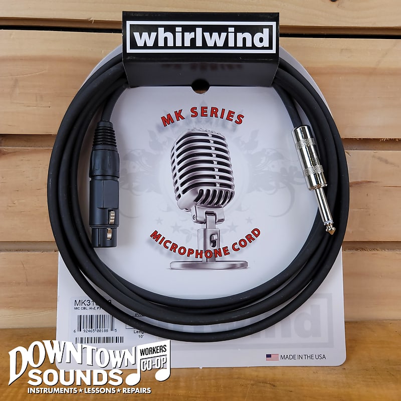 Whirlwind MK310 10' HiZ Mic Cable Reverb
