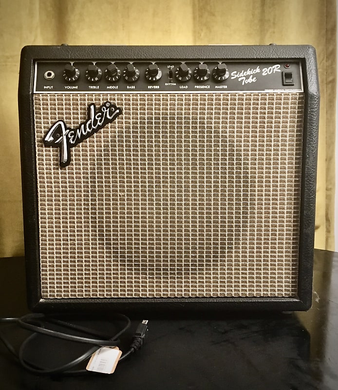 Vintage Rare Fender Sidekick Tube 20R 1980s Black Tolex Original Classic  Blackface Collector | Reverb Canada