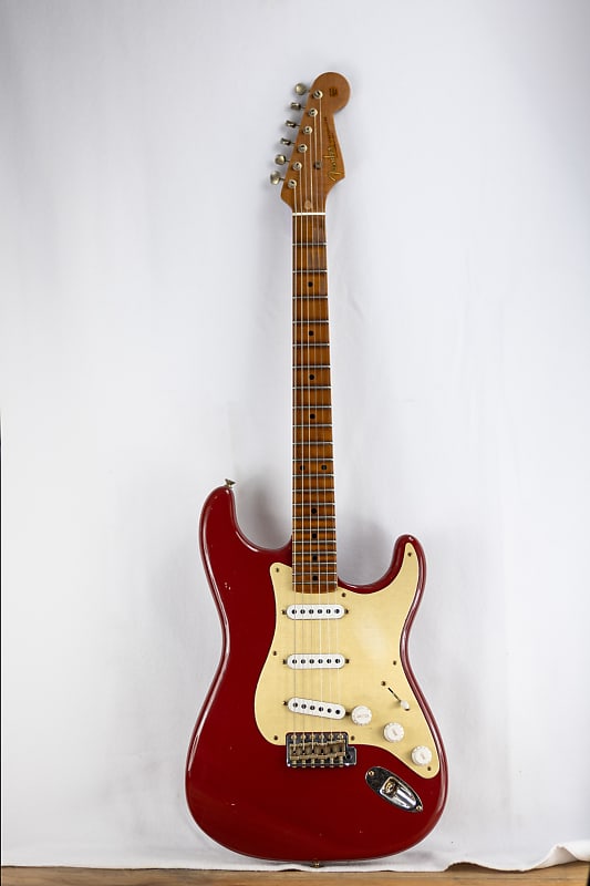 Fender Custom Shop Limited Edition 1954 Roasted Stratocaster Journeyman Relic Roasted Maple Fretboard Cimarron Red image 1