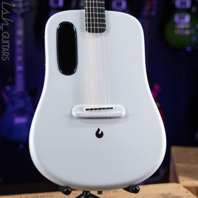 Lava Music Lava Me 3 Smart Acoustic Guitar 36” White w/ Space Bag image 1