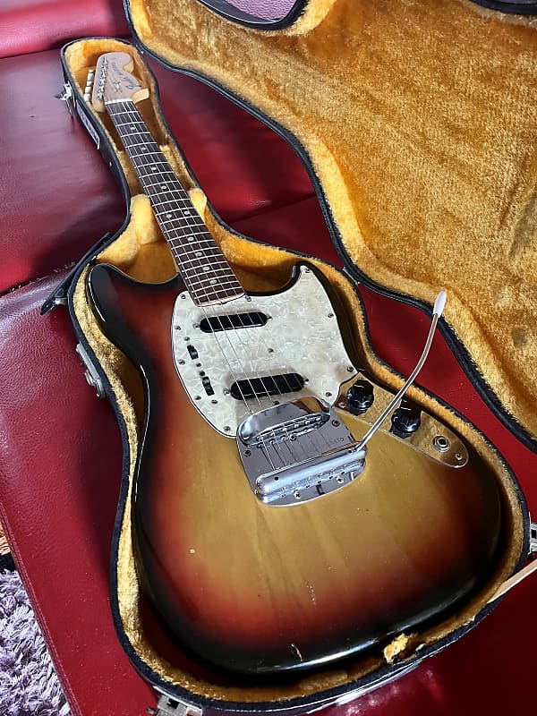 Fender Mustang Guitar -1973 - Sunburst image 1