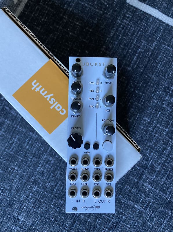 CalSynth uBurst - Mutable Instruments Micro Clouds Clone Eurorack Module - White 2020 - White image 1