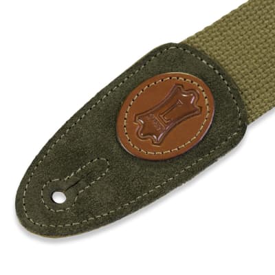 Levy's Classic Series - 2" Wide Cotton Guitar Strap - Green image 3