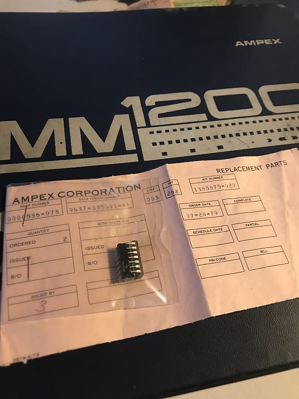 Ampex MM1200 Original Replacement Parts NOS ICs 14 Reverb